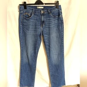 Levi's Straight Leg Jeans Sz 12 Medium Wash 5 Pockets 31" Inseam